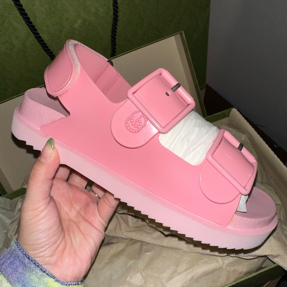 Gucci wild rose sandal - Picture 3 of 7